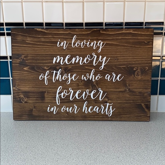 Other - Loving Memory Rustic Sign